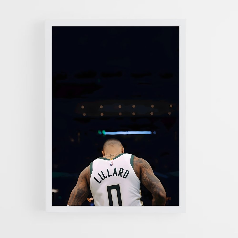 Poster Damian de lillard – affiche Basketball (vue 3)